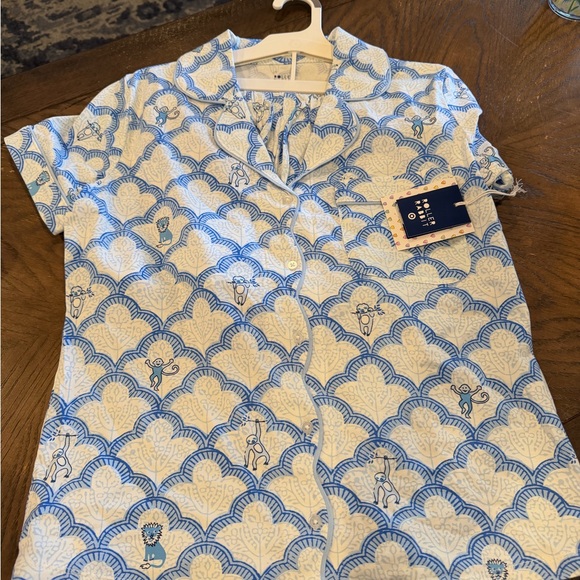 Roller Rabbit X Target Blue Pajama Set - Picture 2 of 3